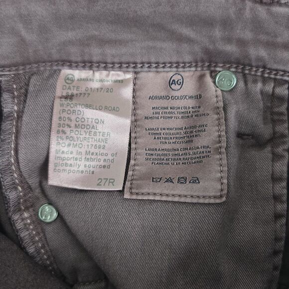 AG Adriano Goldschmied The Farrah Skinny Ankle Coated Jeans Women’s 27R Plum - Picture 9 of 10